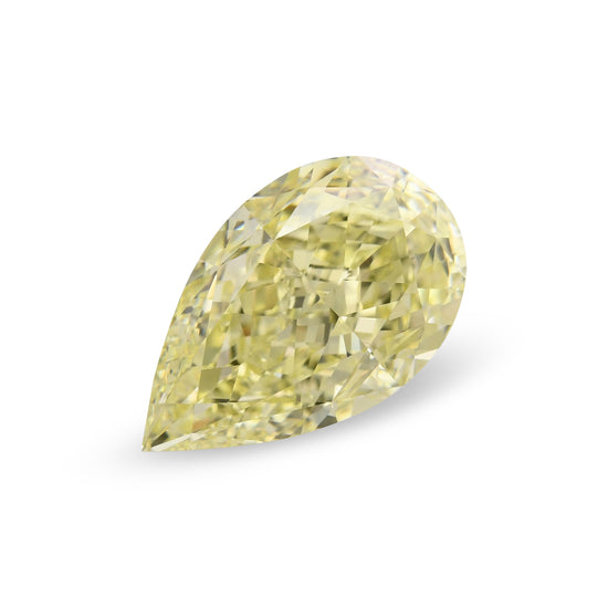 Diamante a Pera Giallo Chiaro Fantasia da 6,61 Carati VS2 GIA