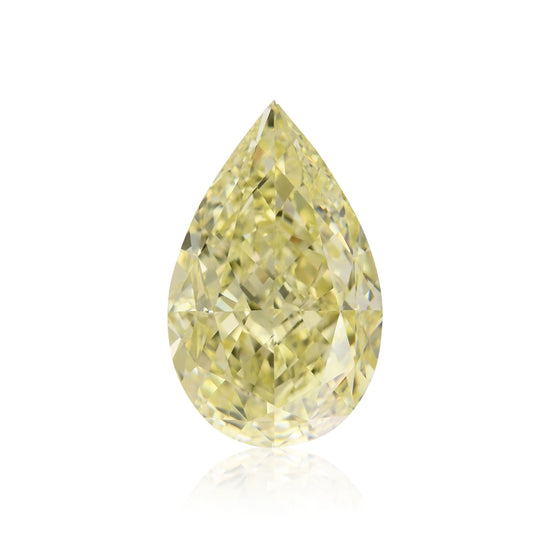 Diamante a Pera Giallo Chiaro Fantasia da 6,61 Carati VS2 GIA