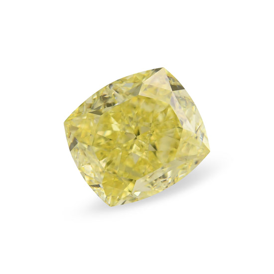 Diamante a cuscino, 2.27 carati, Fancy Intense Yellow, VVS2, GIA