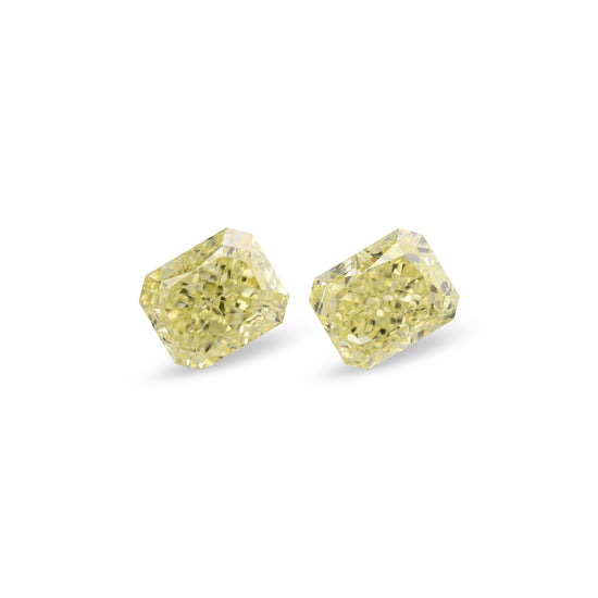 6.02 Carat Fancy Light Yellow Radiant Diamonds VS1