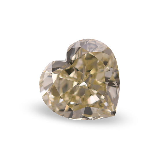 Diamante a cuore Fancy Brownish Greenish Yellow di 2.52 carati SI1 GIA
