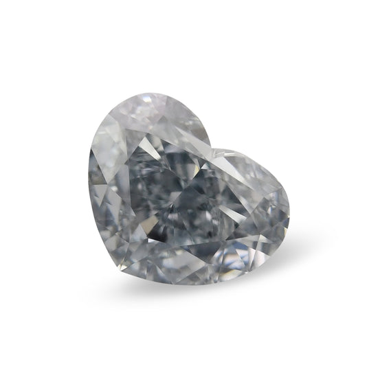 0.70 Carat Fancy Intense Blue Heart Diamond VS2 GIA