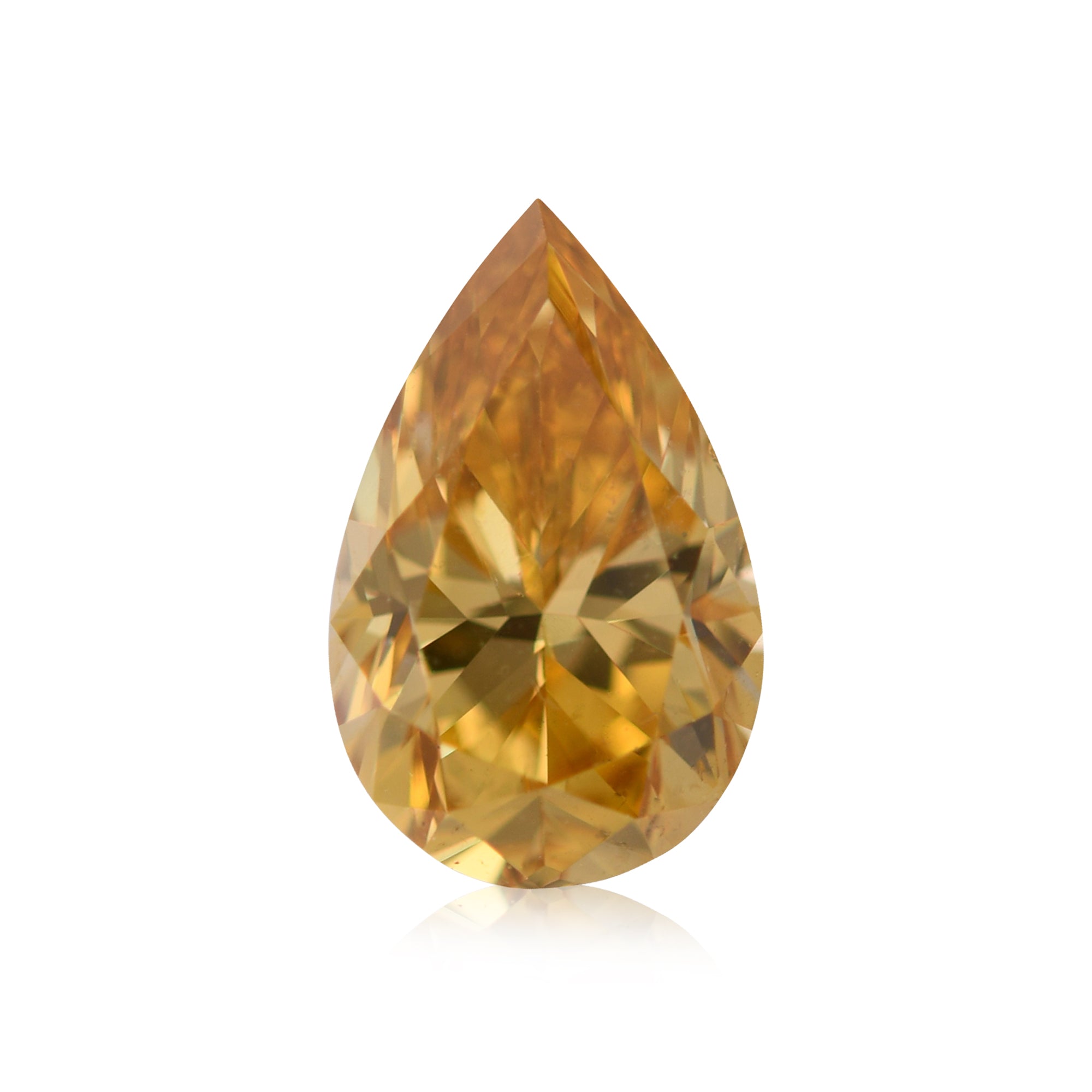 にっしーFancy Vivid Orange Yellow Si2 0.70 Carat Fancy Vivid Orange Yellow Pear Diamond SI2 GIA | LEIBISH