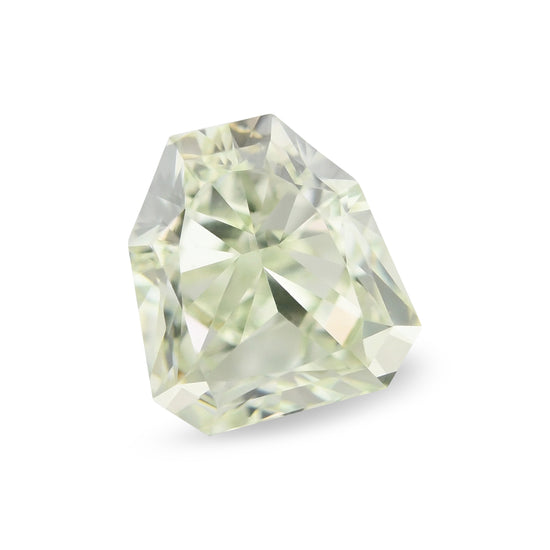 1.00 Carat Fancy Yellowish Green Shield-Cut Diamond VS2 GIA