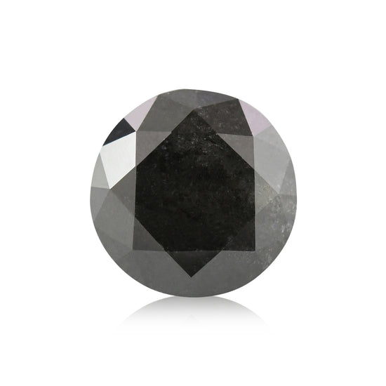 0,62 Karat Fancy Black Round Brilliant Diamant GIA