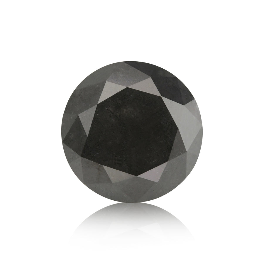 1.26 Carat Natural Dark gray Round Diamond GIA