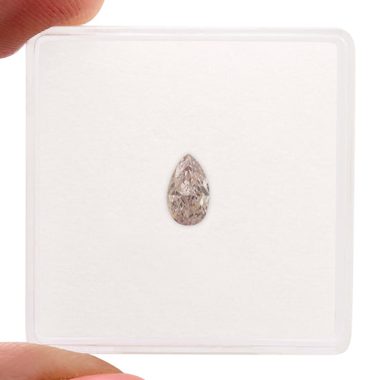 0.30 Carat Fancy Purplish Pink Pear Diamond SI1 GIA