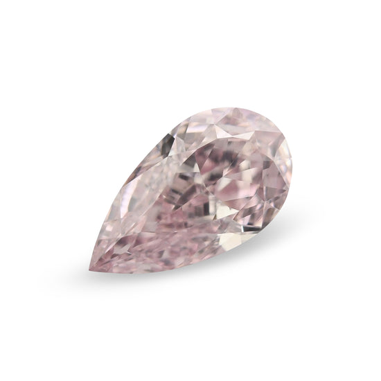 0.50 Carat Fancy Pink Pear Diamond VS2 GIA