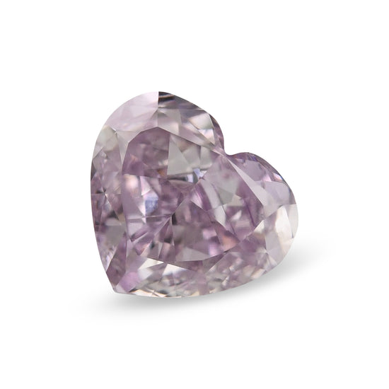 0.51 Carat Fancy Pink Purple HEART Diamond SI2 GIA