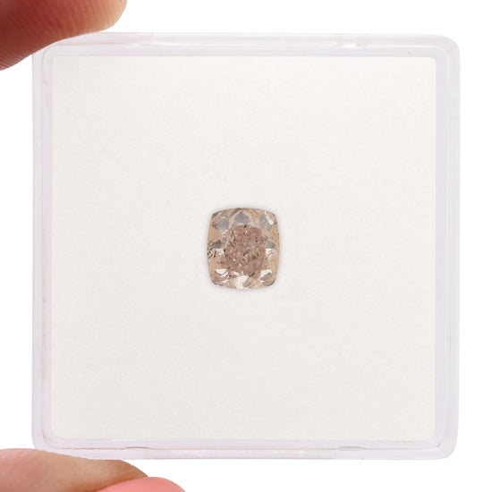 0.77 Carat Fancy Light Purplish Pink Cushion Diamond SI2 GIA