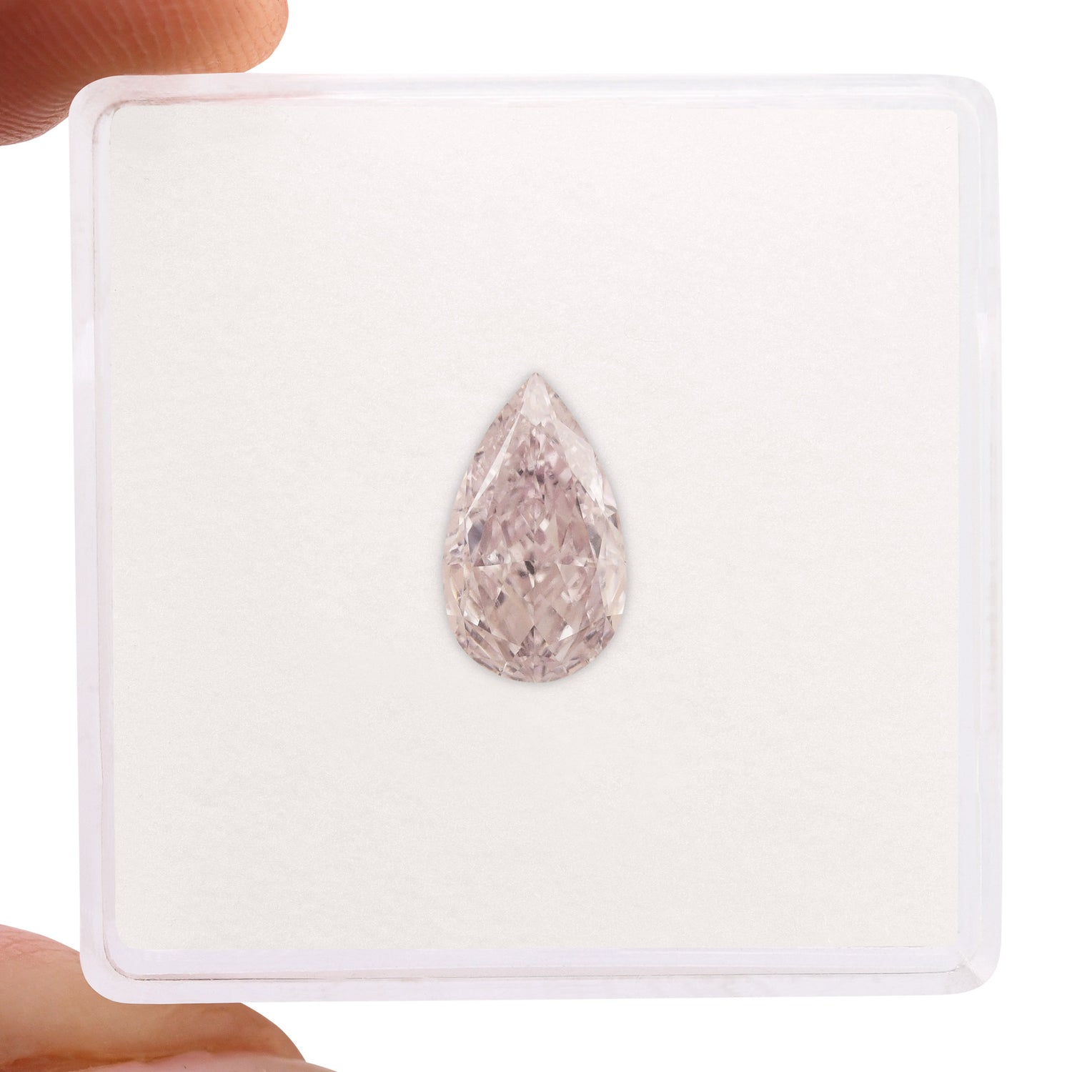 1.37 Carat Fancy Light Purplish Pink Pear Diamond VVS1 GIA
