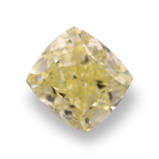 Diamante cuscino fantasia giallo da 2,92 carati VS2 GIA