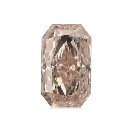 0.62 Carat Fancy Brownish Pink Radiant Diamond SI1 GIA
