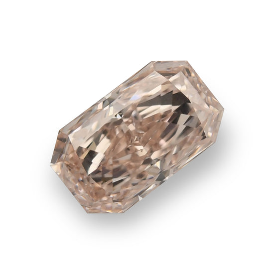 0.62 Carat Fancy Brownish Pink Radiant Diamond SI1 GIA