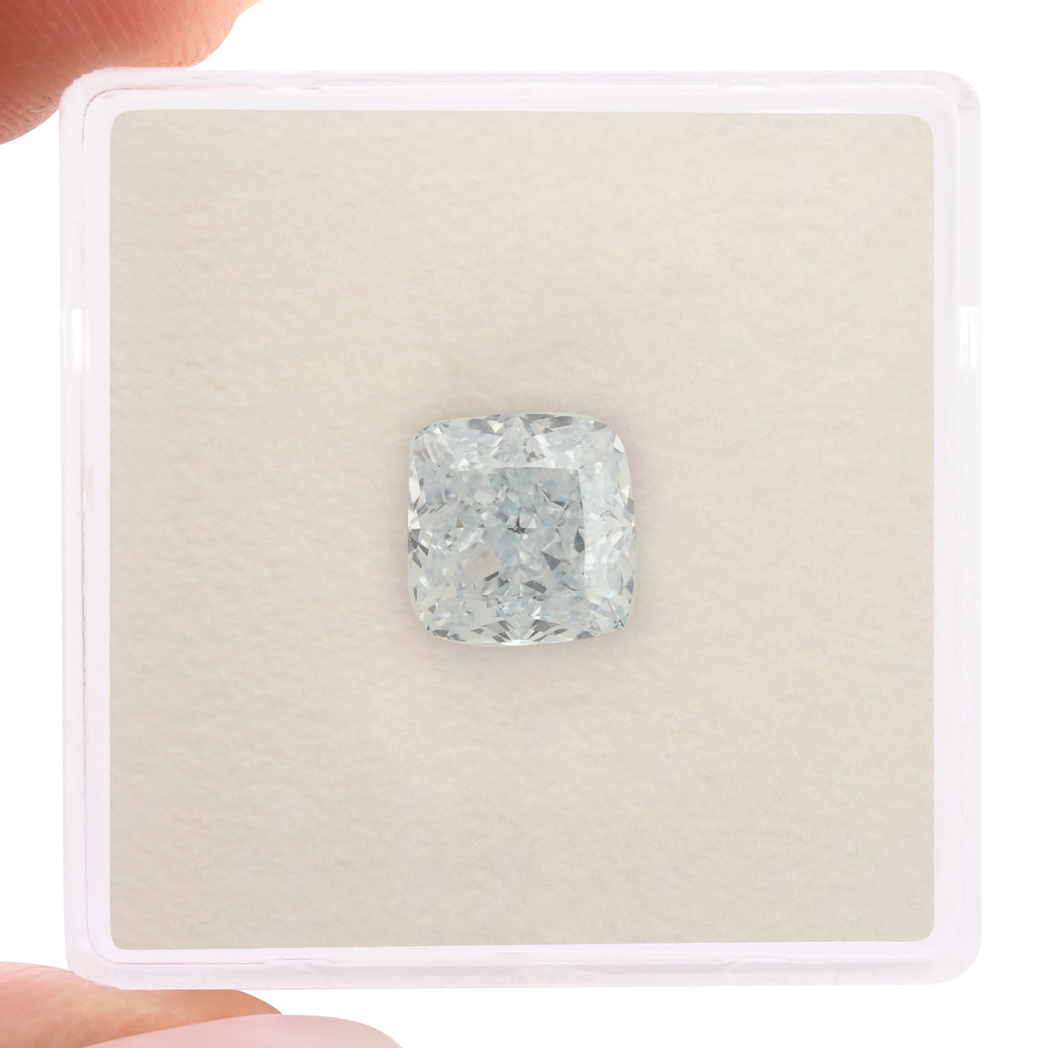 2.29 Carat Fancy Blue Cushion Diamond VS2 GIA