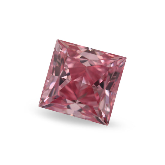 0.91 Carat Fancy Vivid Pink Princess Argyle Diamond VS2 GIA