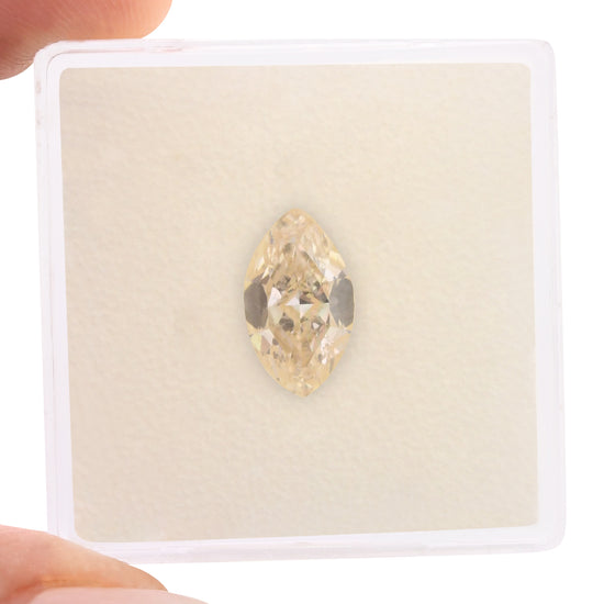 1.45 Carat Faint Brown Marquise Diamond VS1 GIA