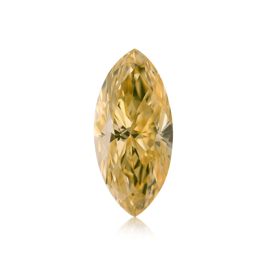 Diamante Giallo Intenso Fancy Taglio Marquise VS1 GIA da 0,46 carati