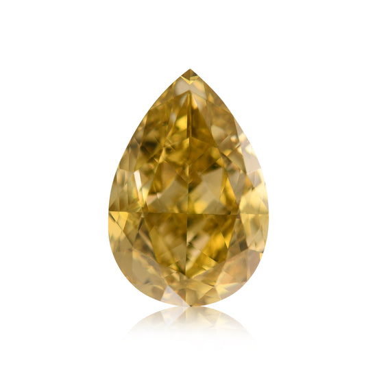 ألماسة كمثرى 4.00 قيراط Fancy Deep Brownish Yellow SI1 GIA