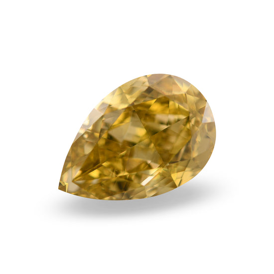 ألماسة كمثرى 4.00 قيراط Fancy Deep Brownish Yellow SI1 GIA