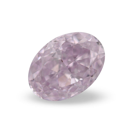 0.71 Carat Fancy Light Purplish Pink Oval Diamond VS2 GIA