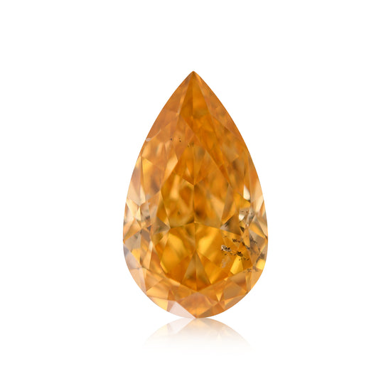 Diamante a pera Fancy Vivid Yellowish Orange da 1,02 carati SI1 GIA