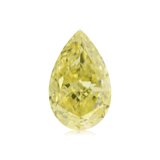 0,53 Karat Fancy Intense Yellow birnenförmiger Diamant VS1 GIA