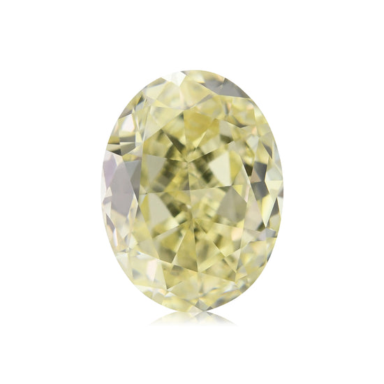 Diamante ovale giallo chiaro fantasia da 1,15 carati, VS2, GIA