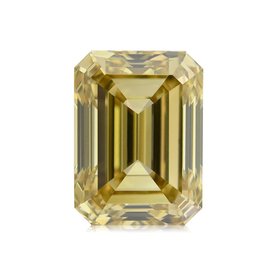 3,54 Karat Fancy Bräunlich Gelber Smaragdschliff-Diamant VVS1 GIA