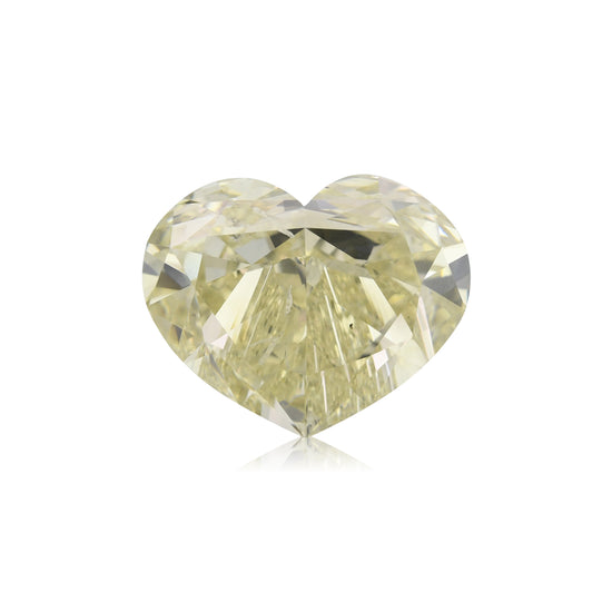 Diamante a CUORE Fancy Light Brownish Greenish Yellow di 10,01 carati, SI2, GIA