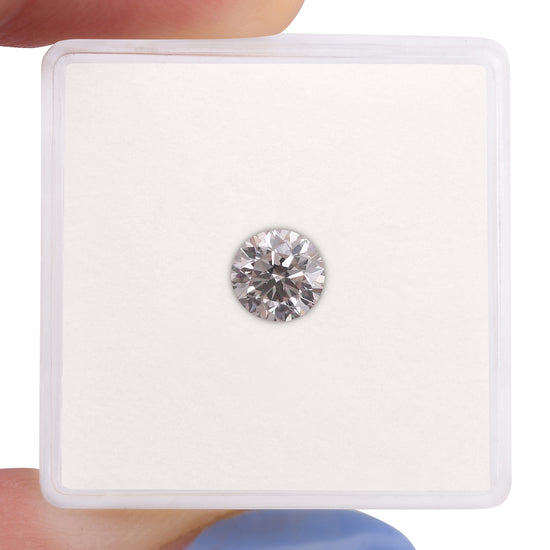 0.70 Carat Faint Pink Round Brilliant Diamond SI1 GIA