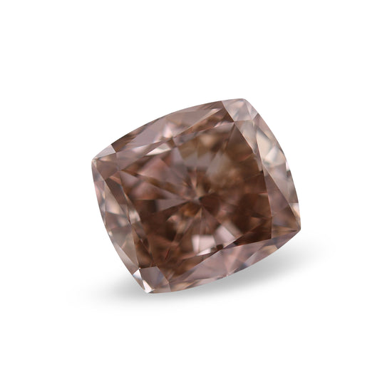 1.35 Carat Fancy Dark Orangy Brown Cushion Diamond (SI2) GIA