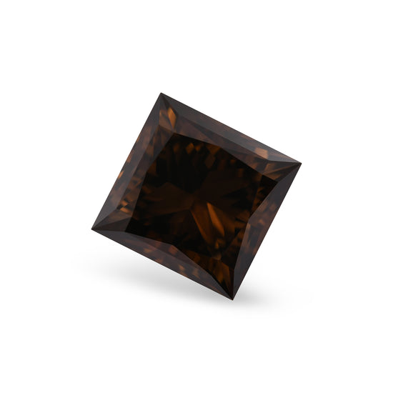 3.38 Carat Fancy Dark Orangy Brown Princess Diamond VS2 GIA