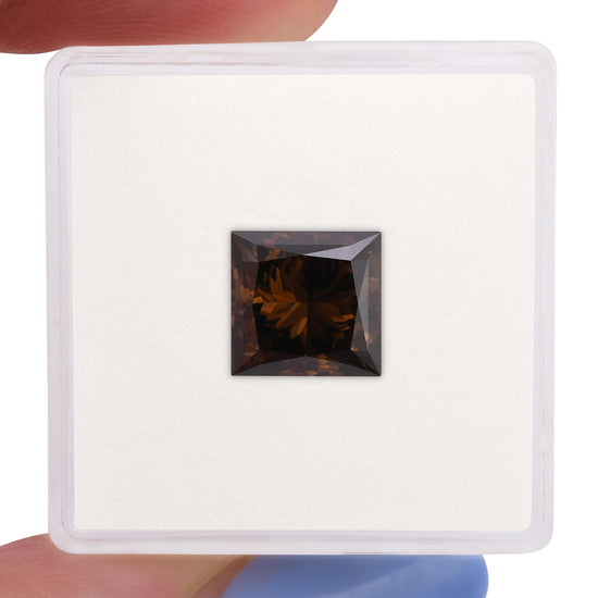 3.38 Carat Fancy Dark Orangy Brown Princess Diamond VS2 GIA
