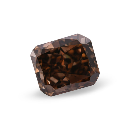 3.65 Carat Fancy Dark Orangy Brown Radiant Diamond SI1 GIA