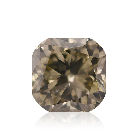 Diamante Cushion Fancy Brownish Greenish Yellow da 1,42 carati SI2 GIA