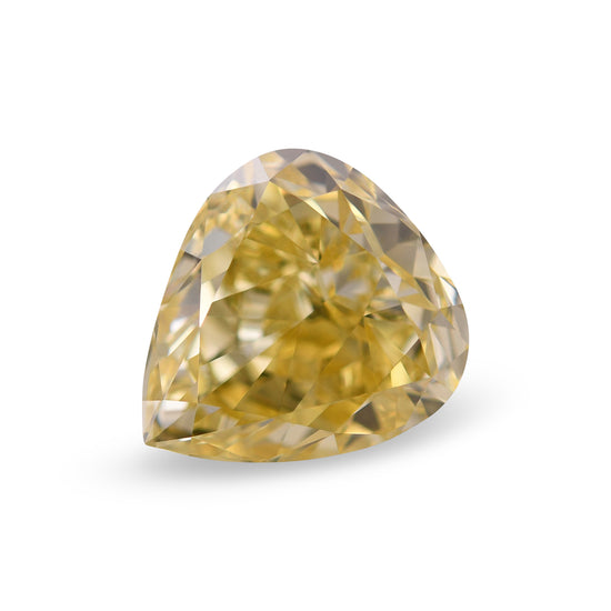 2.04 Carat Fancy Brownish Yellow Pear Diamond SI2 GIA