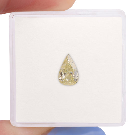 0.58 Carat W-X Pear Diamond VS2 GIA