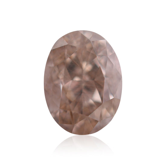 Diamante ovale Fancy Pinkish Brown da 0,26 carati VS2 GIA