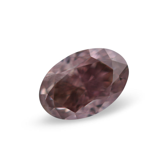 0.27 Carat Fancy Dark Pinkish Brown Oval Diamond (SI2) GIA