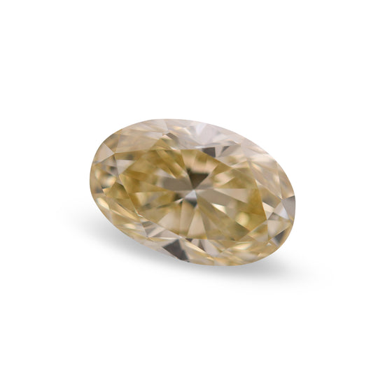 0.65 Carat Fancy Brownish Yellow Oval Diamond VVS2 GIA