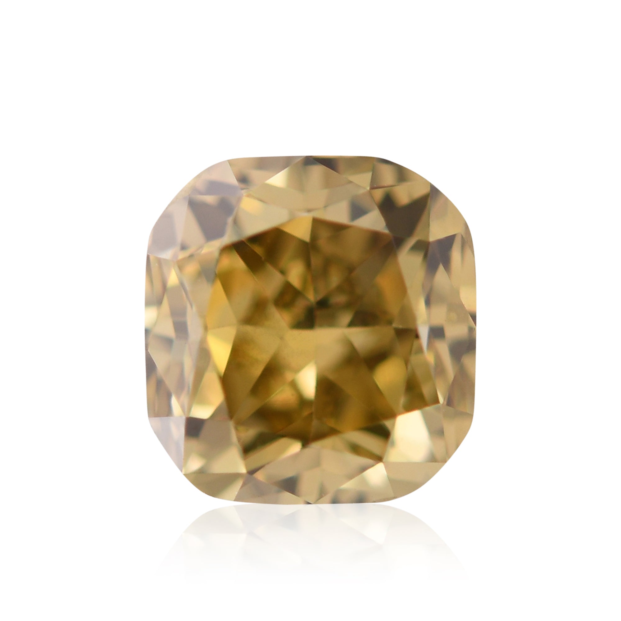 CLASSICAL Diamonds 20〜23 0.68 Carat Fancy Deep Brown Yellow Cushion Diamond VS2 GIA | LEIBISH