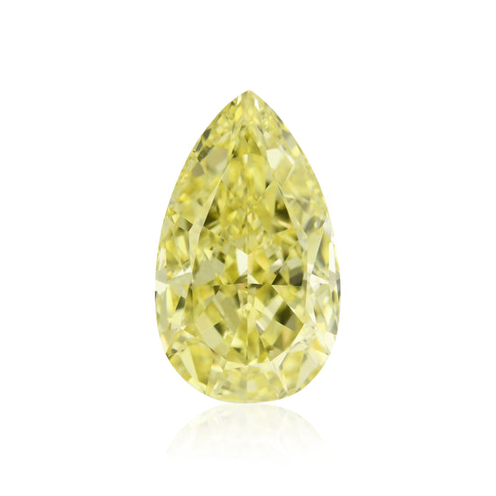 1,56 Karat Fancy Intense Yellow Pear Diamant VS2 GIA
