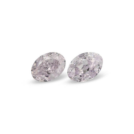 0.61 Carat Fancy Light Purplish Pink Octagon Diamonds VS1
