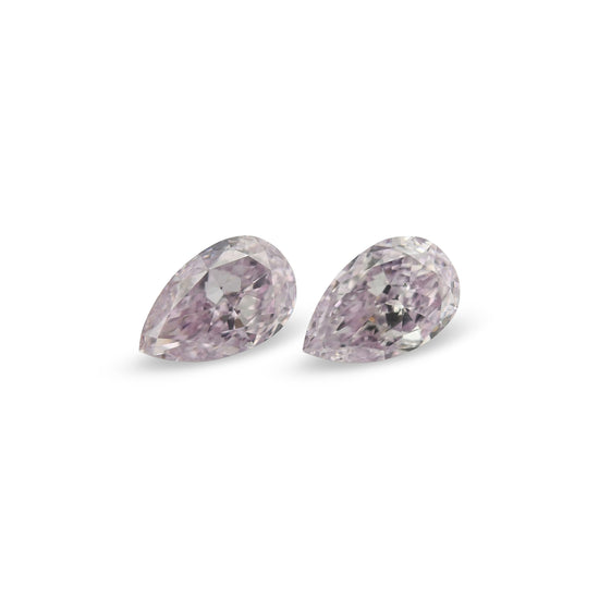 0.66 Carat Fancy Purple Pink Pear Diamonds SI1