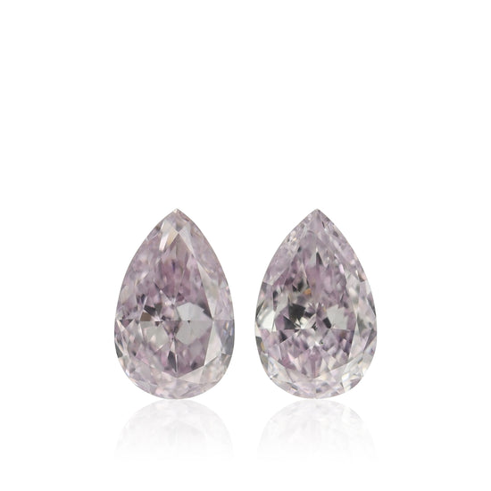 0.66 Carat Fancy Purple Pink Pear Diamonds SI1