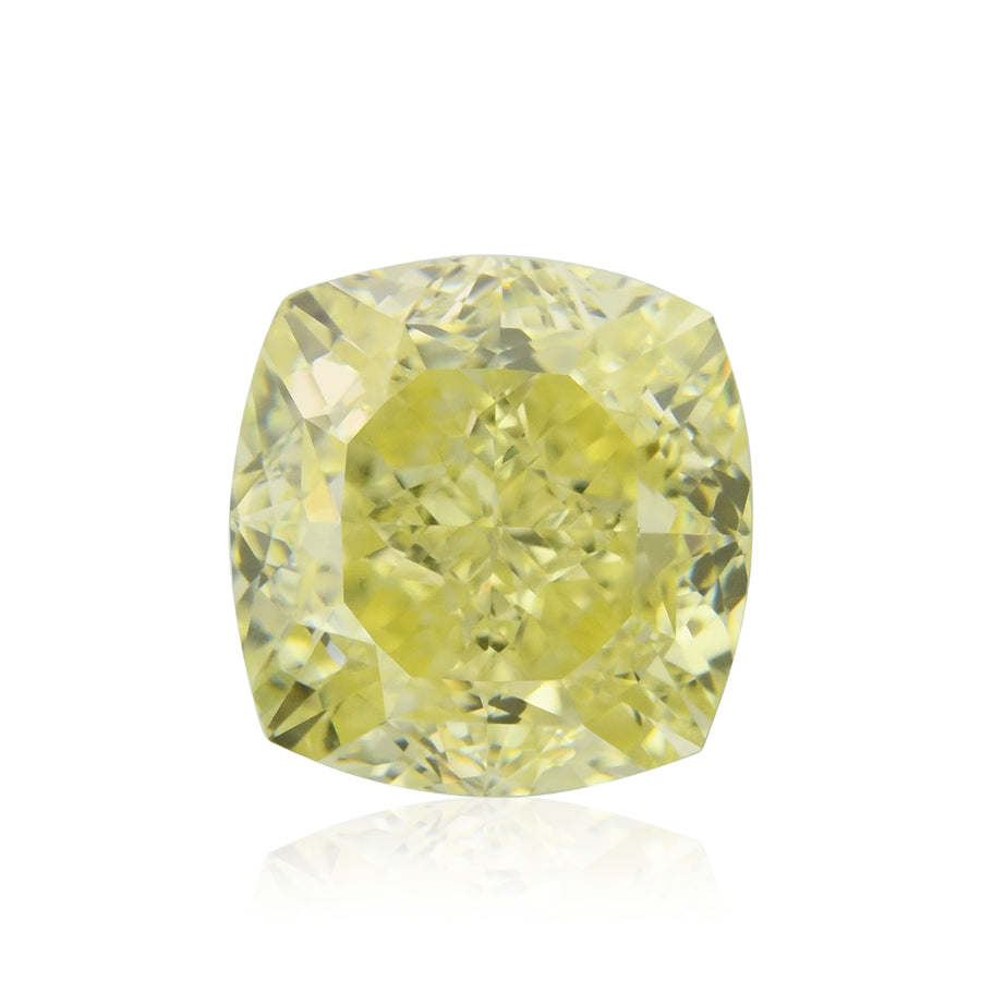 1.50 Carat Fancy Yellow Cushion Diamond VVS2 GIA