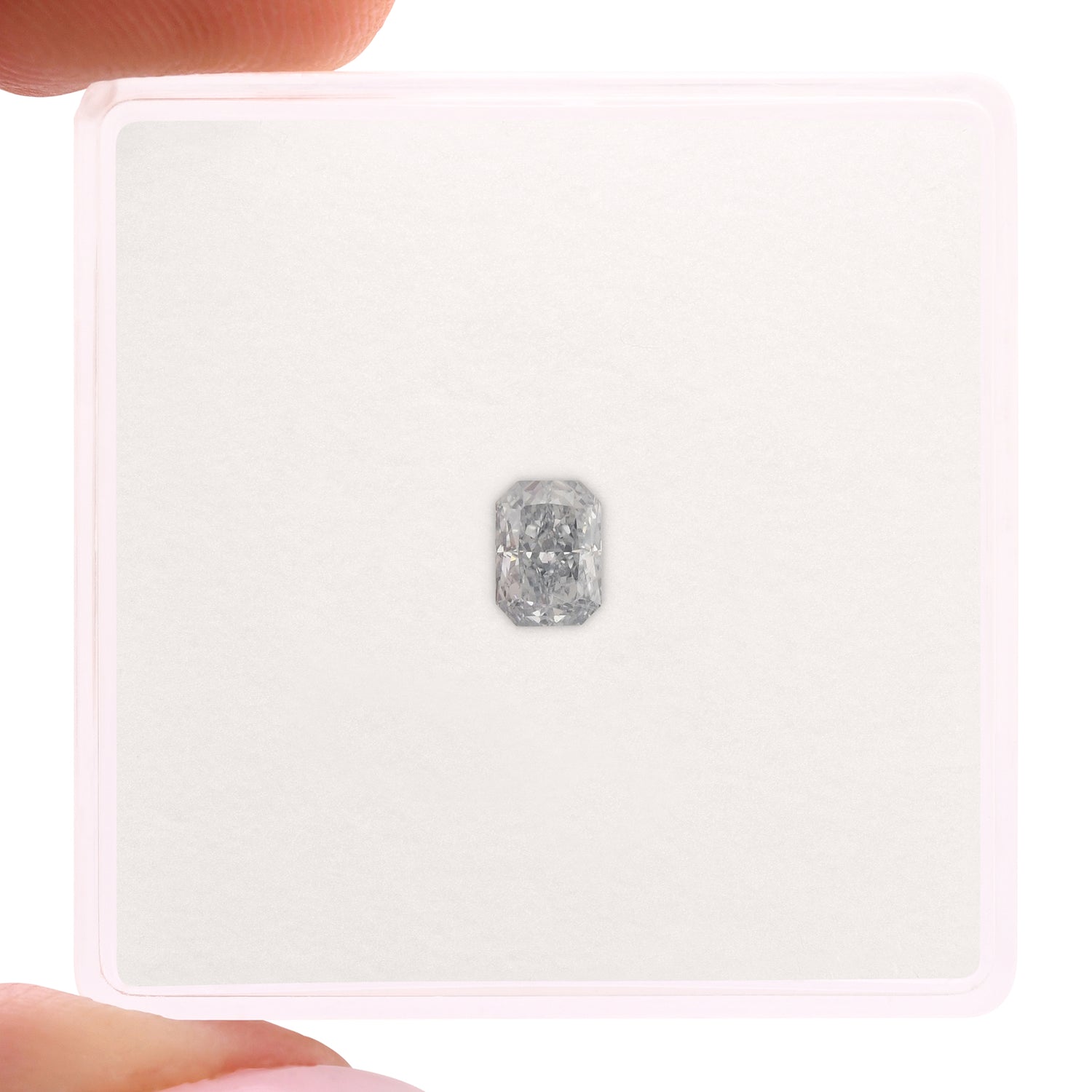 0.27 Carat Fancy Blue Radiant Diamond VS2 GIA