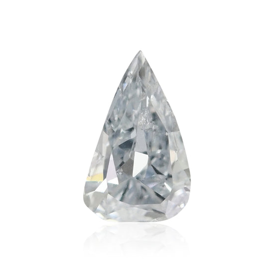 0.07 Carat Fancy Light Blue Pear Diamond (I1) GIA