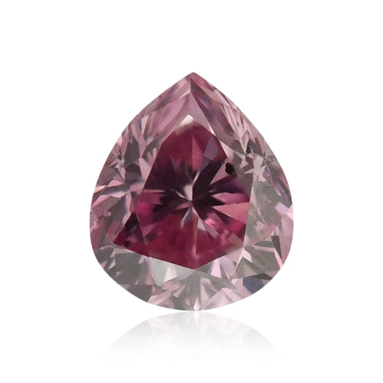 0,08 Karat Fancy Intense Purplish Pink Tropfen Diamant (SI1) GIA